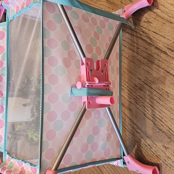 Pink and Teal Kids Toy Playpen - Picture 7 of 8